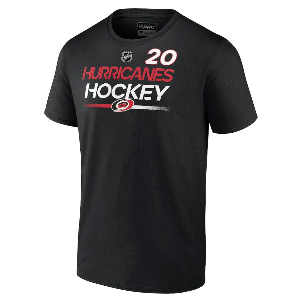 Sebastian Aho Carolina Hurricanes Fanatics  Authentic Pro Prime Name & Number T-Shirt - Black - NHL