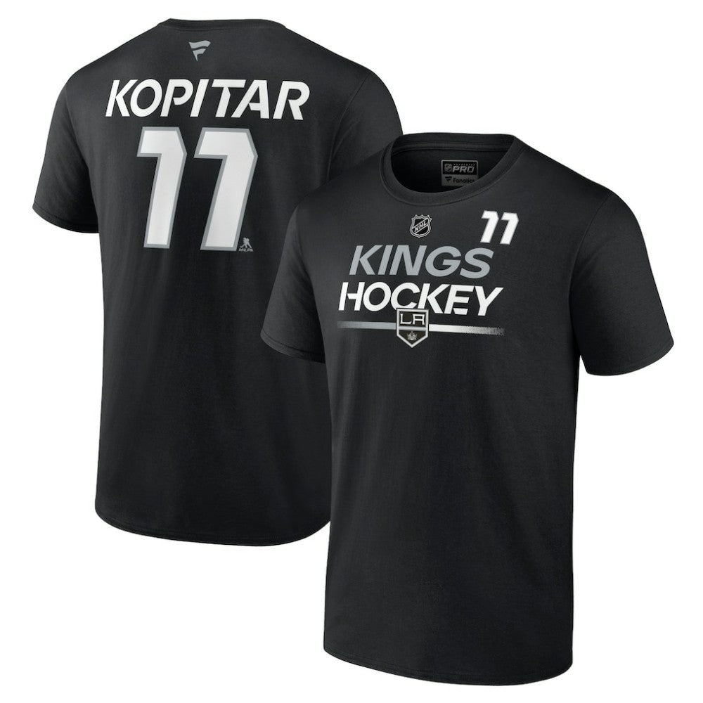 Anze Kopitar Los Angeles Kings Fanatics  Authentic Pro Prime Name & Number T-Shirt - Black - NHL