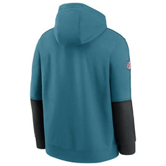 Jacksonville Jaguars Throwback Alternate Logo Team Issue Club Pullover Hoodie Teal | Nike for Sale
