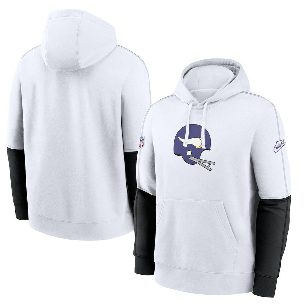 Minnesota Vikings Alternate Logo Club Pullover Hoodie White | Nike for Sale