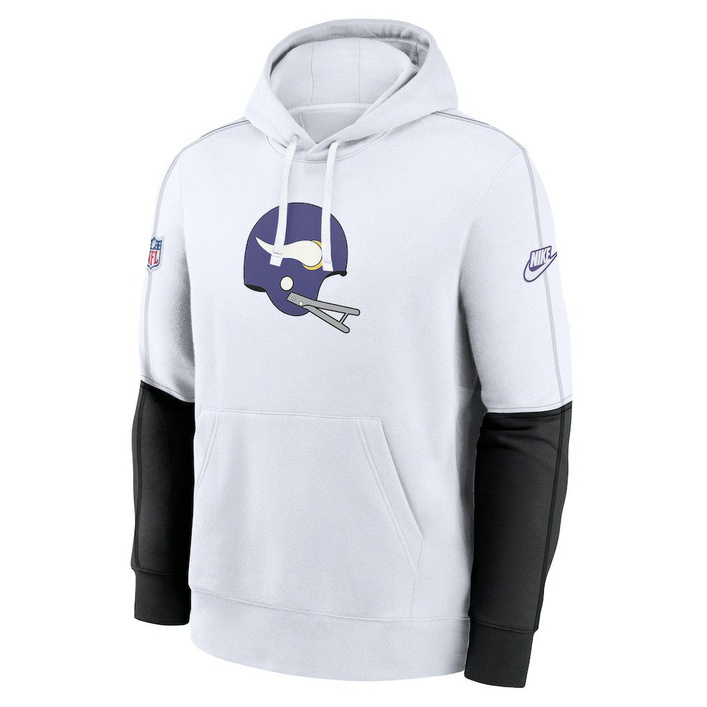 Minnesota Vikings Alternate Logo Club Pullover Hoodie White | Nike for Sale