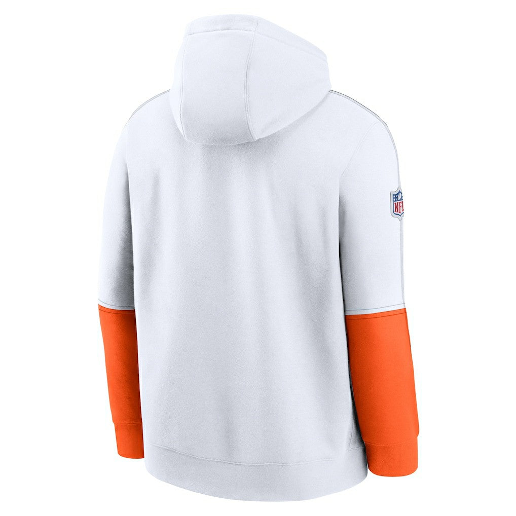 Cleveland Browns Throwback Logo Club Tri-Blend Pullover Hoodie White | Nike for Sale