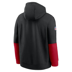 Atlanta Falcons Throwback Logo Club Tri-Blend Pullover Hoodie Black | Nike for Sale