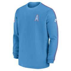 Tennessee Titans Alternate Logo Coach Long Sleeve Top Light Blue | Nike for Sale