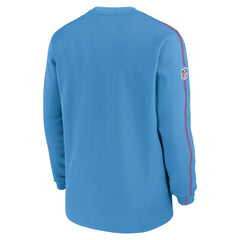 Tennessee Titans Alternate Logo Coach Long Sleeve Top Light Blue | Nike for Sale