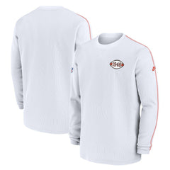 Cleveland Browns Alternate Logo Coach Long Sleeve Top White | Nike for Sale