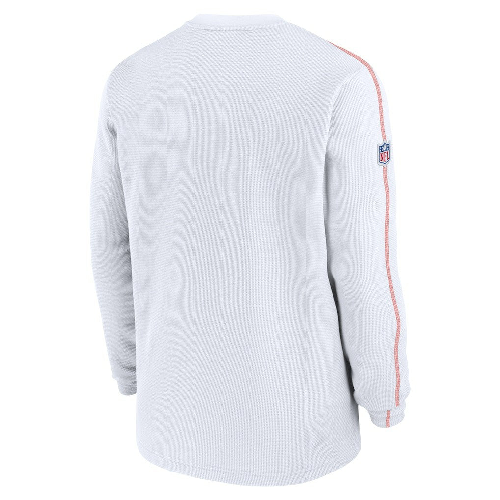 Cleveland Browns Alternate Logo Coach Long Sleeve Top White | Nike for Sale