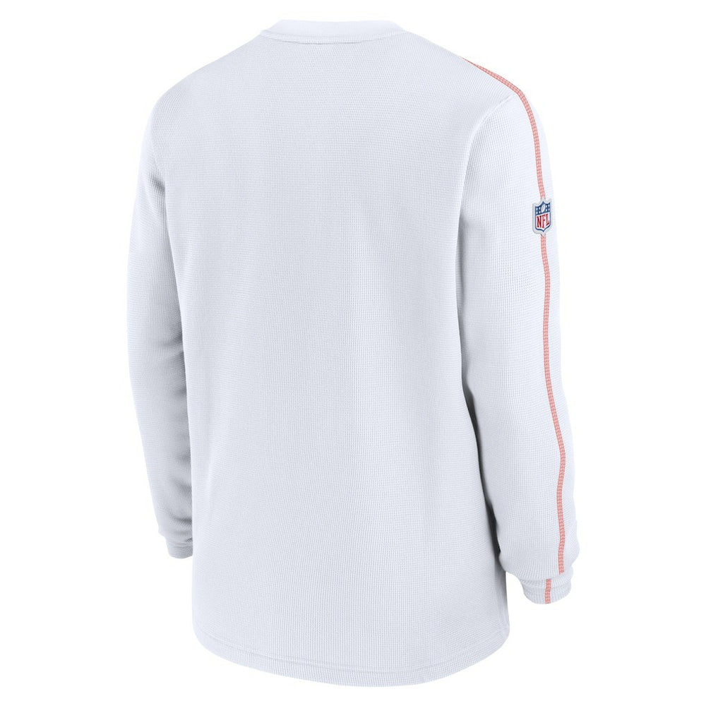 Cleveland Browns Alternate Logo Coach Long Sleeve Top White | Nike for Sale