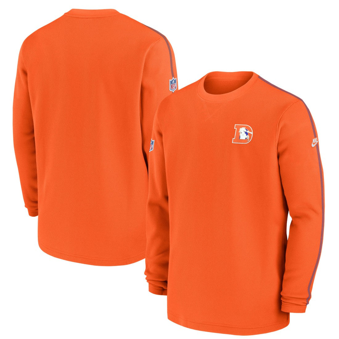 Denver Broncos Alternate Logo Coach Long Sleeve Top Orange | Nike for Sale