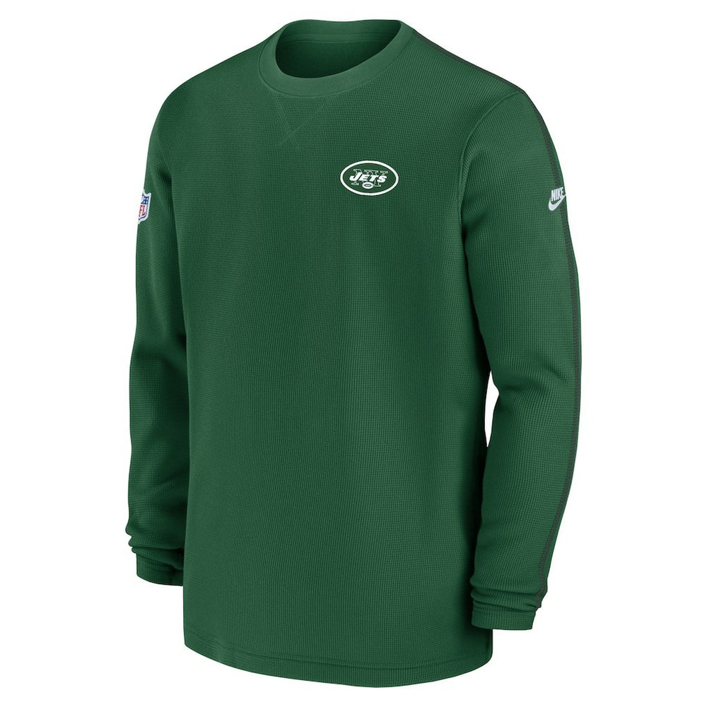 New York Jets Alternate Logo Coach Long Sleeve Top Green | Nike for Sale