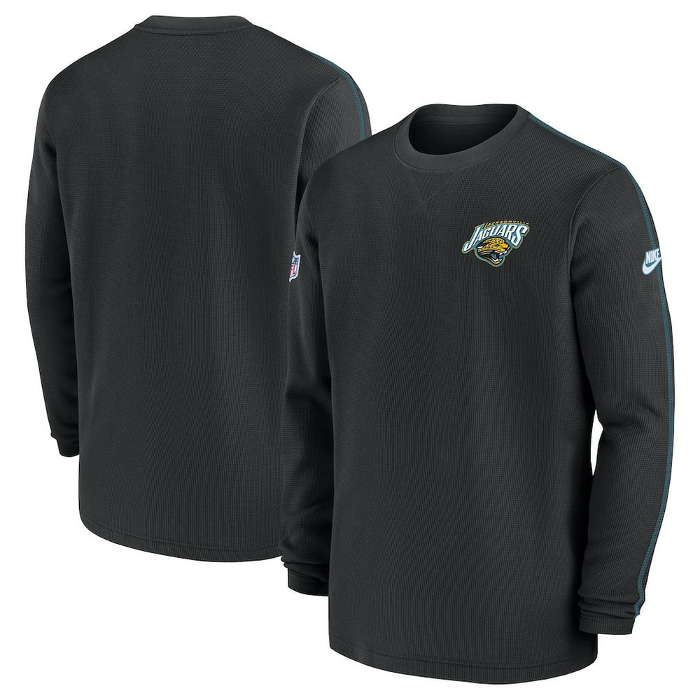 Jacksonville Jaguars Alternate Logo Coach Long Sleeve Top Black | Nike for Sale
