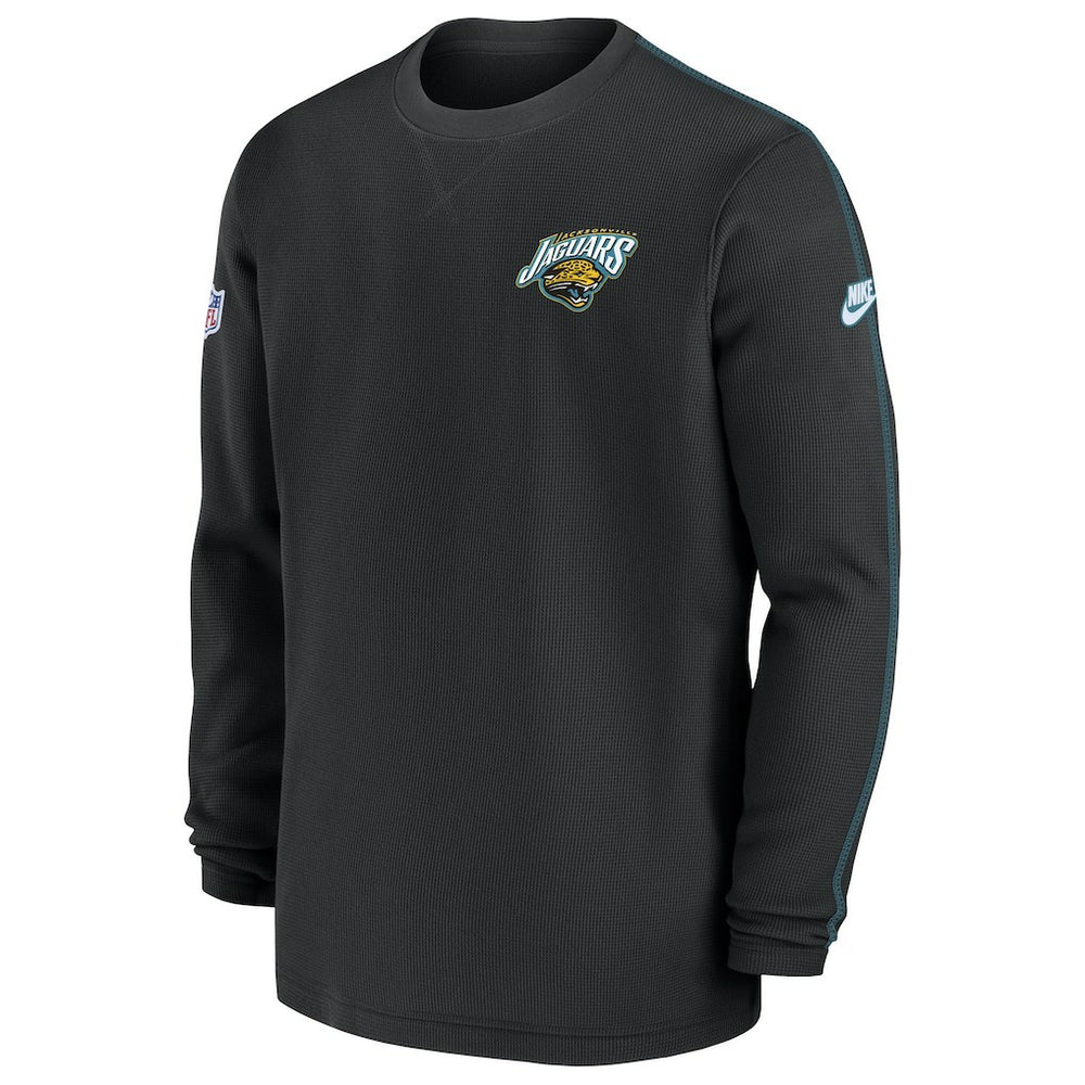 Jacksonville Jaguars Alternate Logo Coach Long Sleeve Top Black | Nike for Sale