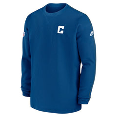 Indianapolis Colts Alternate Logo Coach Long Sleeve Top Royal | Nike for Sale