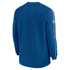 Indianapolis Colts Alternate Logo Coach Long Sleeve Top Royal | Nike for Sale