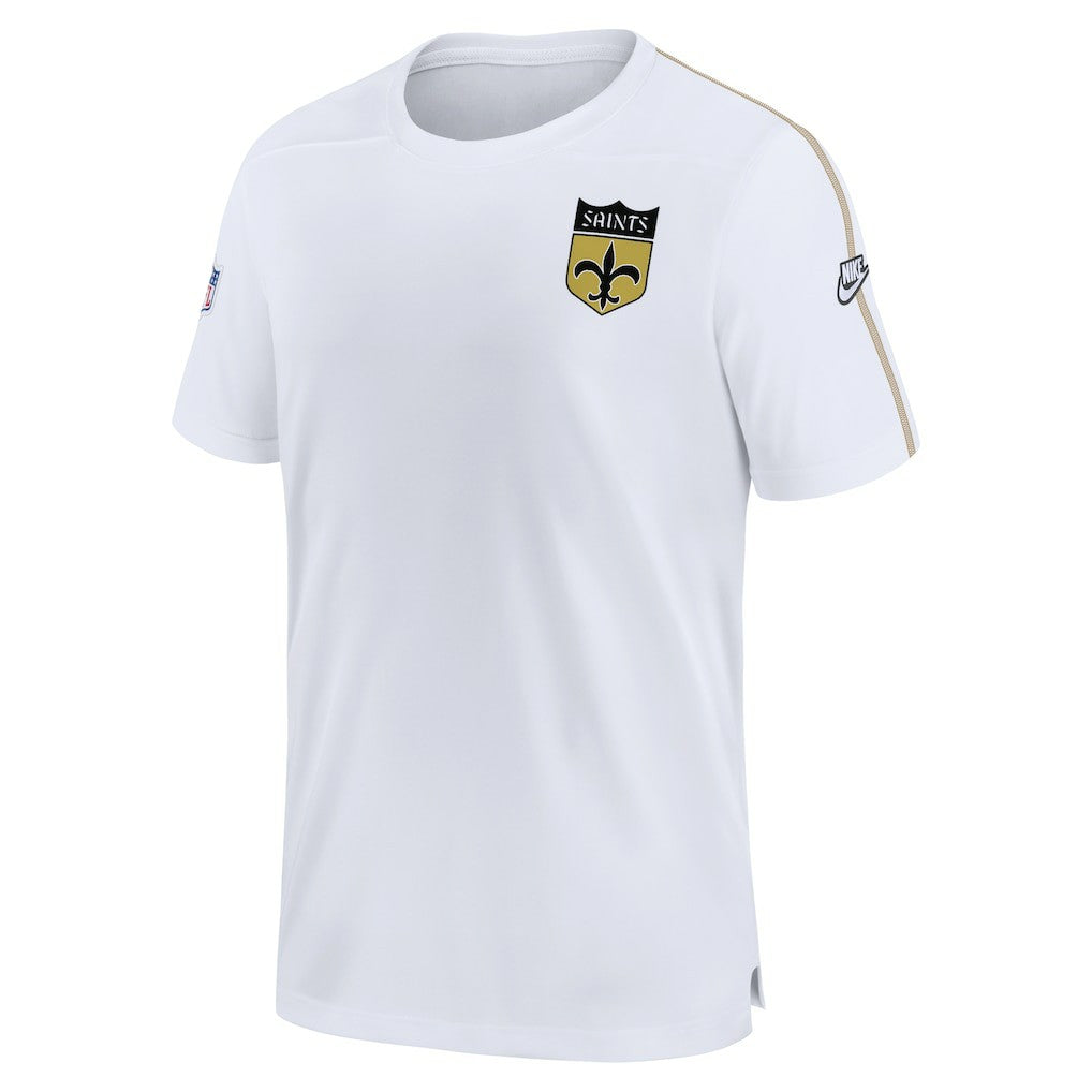 New Orleans Saints Sideline Alternate Logo Coach Performance Top White | Nike for Sale