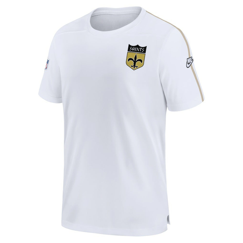 New Orleans Saints Sideline Alternate Logo Coach Performance Top White | Nike for Sale