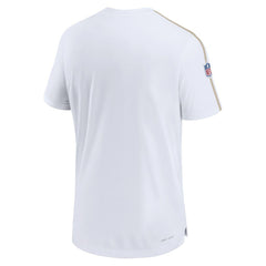 New Orleans Saints Sideline Alternate Logo Coach Performance Top White | Nike for Sale