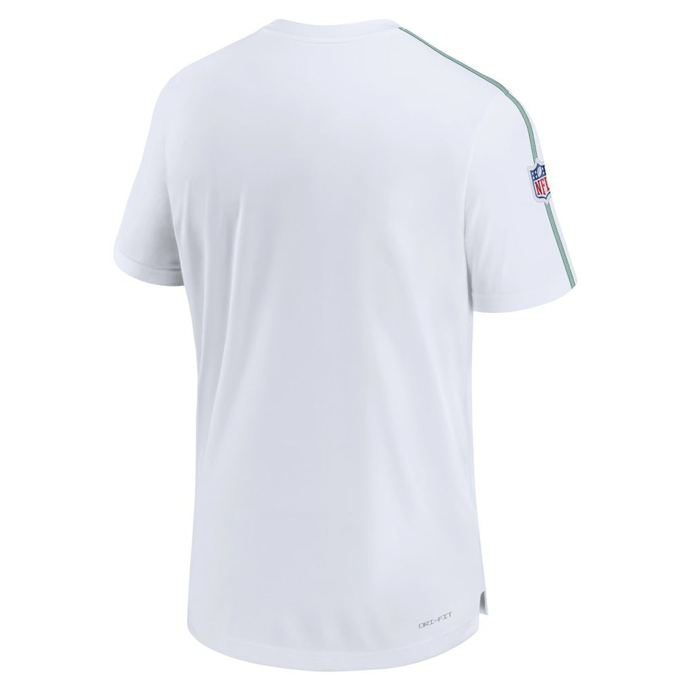 Philadelphia Eagles Sideline Alternate Logo Coach Performance Top White | Nike for Sale