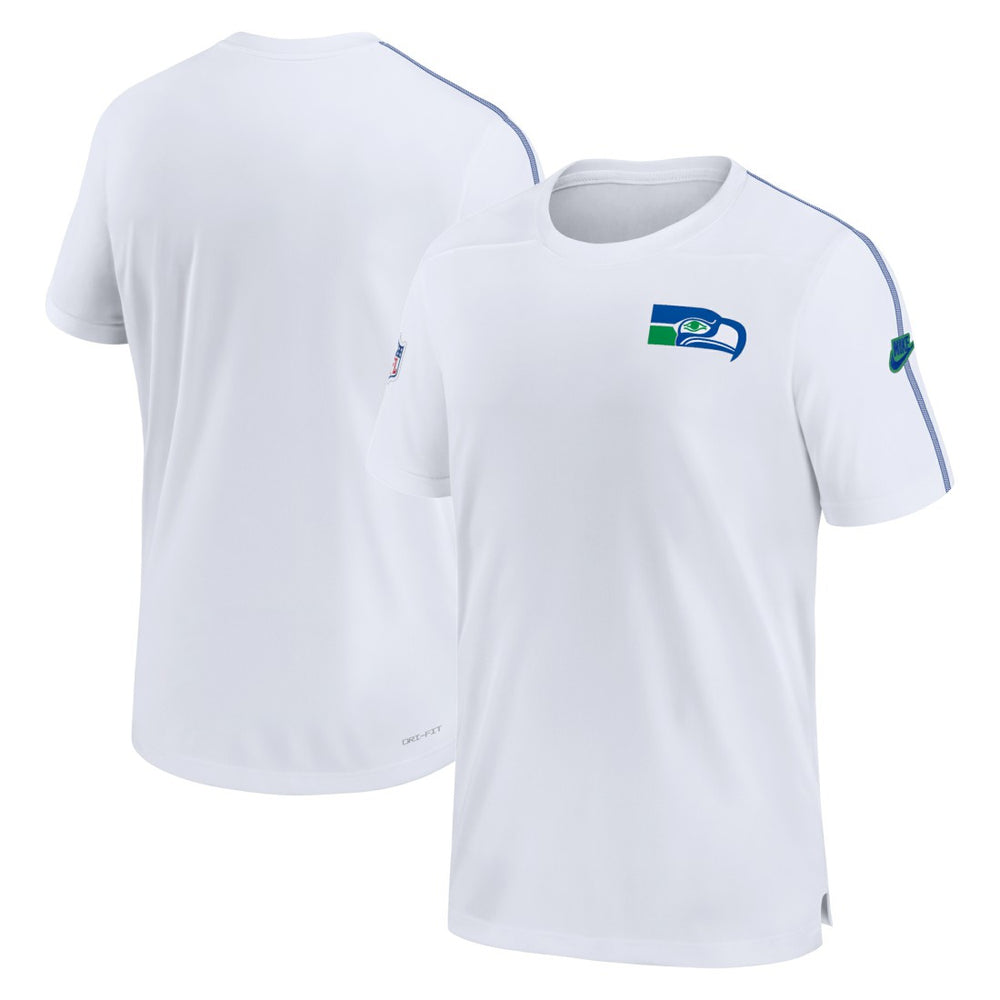 Seattle Seahawks Sideline Alternate Logo Coach Performance Top White | Nike for Sale