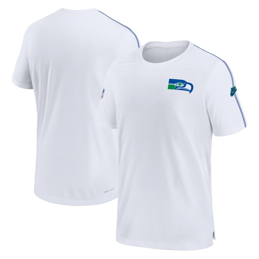 Seattle Seahawks Sideline Alternate Logo Coach Performance Top White | Nike for Sale