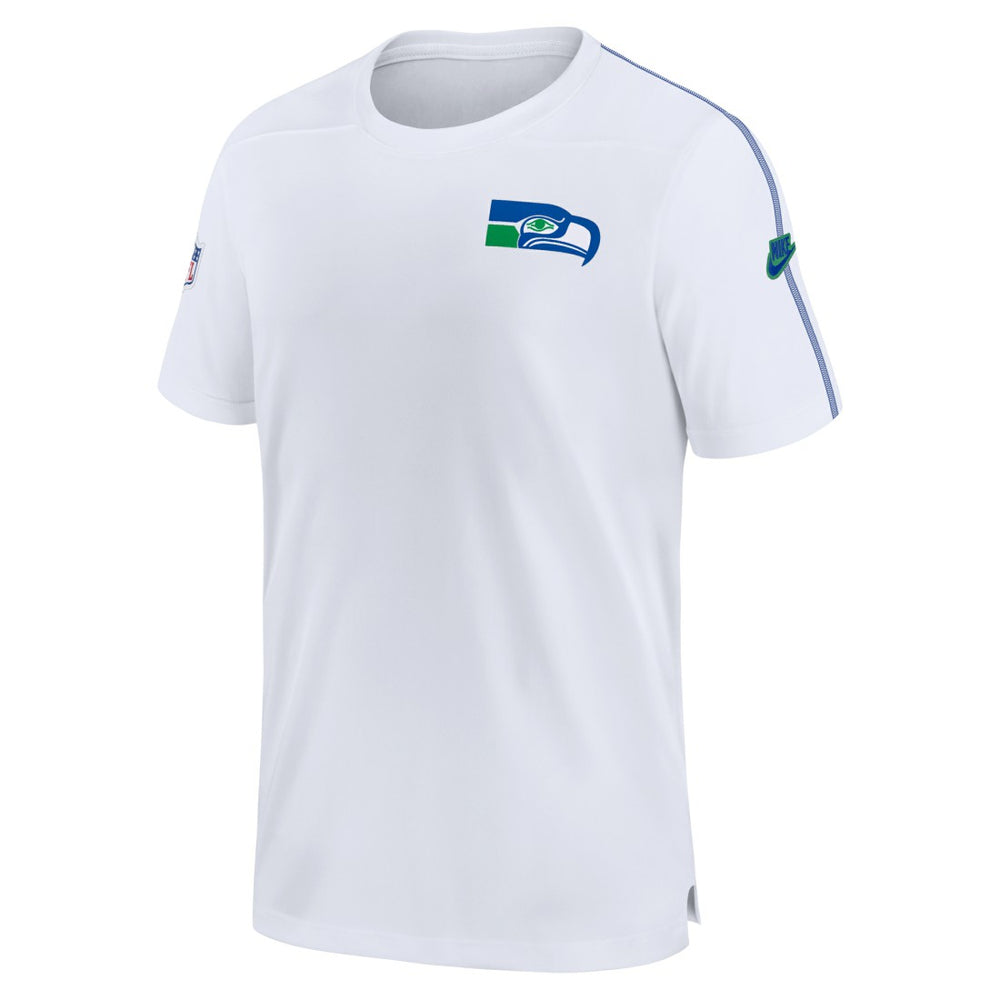 Seattle Seahawks Sideline Alternate Logo Coach Performance Top White | Nike for Sale