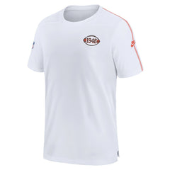 Cleveland Browns Sideline Alternate Logo Coach Performance T-Shirt White | Nike for Sale
