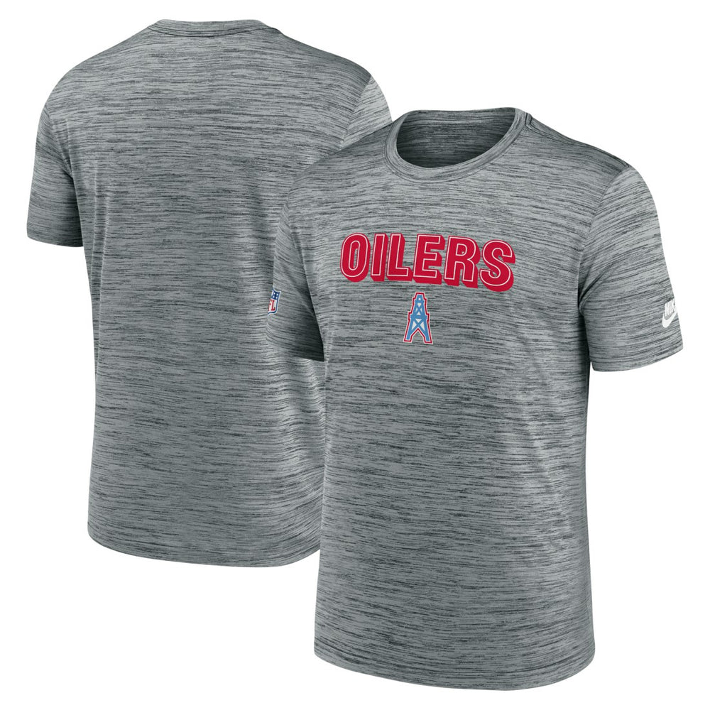 Tennessee Titans Sideline Velocity Throwback Logo Dri-FIT T-Shirt Gray | Nike for Sale
