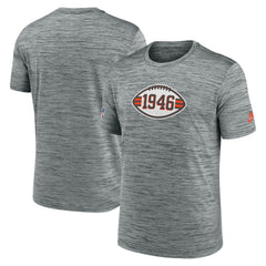 Cleveland Browns Sideline Velocity Throwback Logo Dri-FIT T-Shirt Gray | Nike for Sale