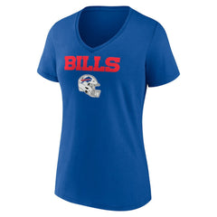Dalton Kincaid Buffalo Bills Women's Team Wordmark Player Name & Number V-Neck T-Shirt Royal | NFL