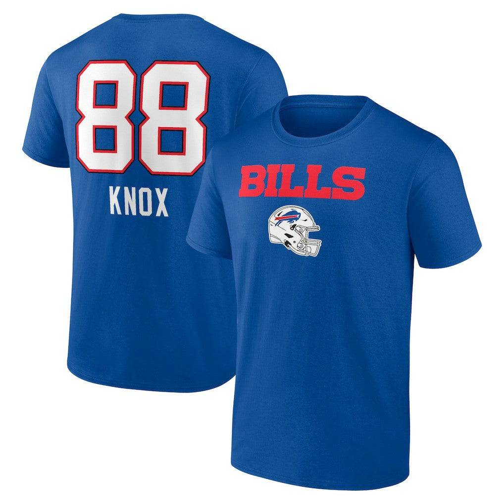 Dawson Knox Buffalo Bills Team Wordmark Player Name & Number T-Shirt Royal | NFL