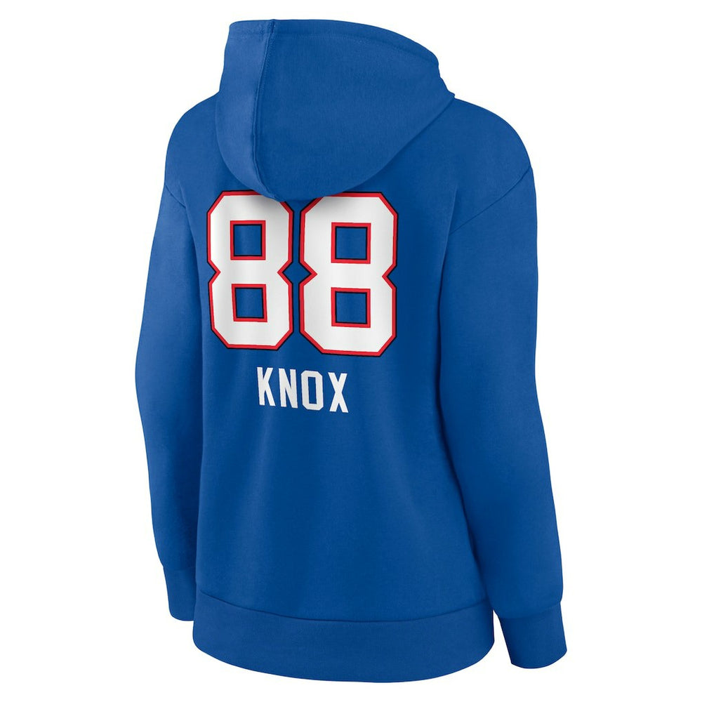 Dawson Knox Buffalo Bills Women's Team Wordmark Player Name & Number Pullover Hoodie Royal | NFL