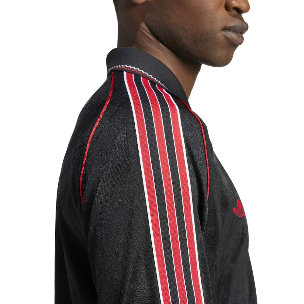 Manchester United Originals Lifestyler Long Sleeve Jersey Black | Adidas cheap