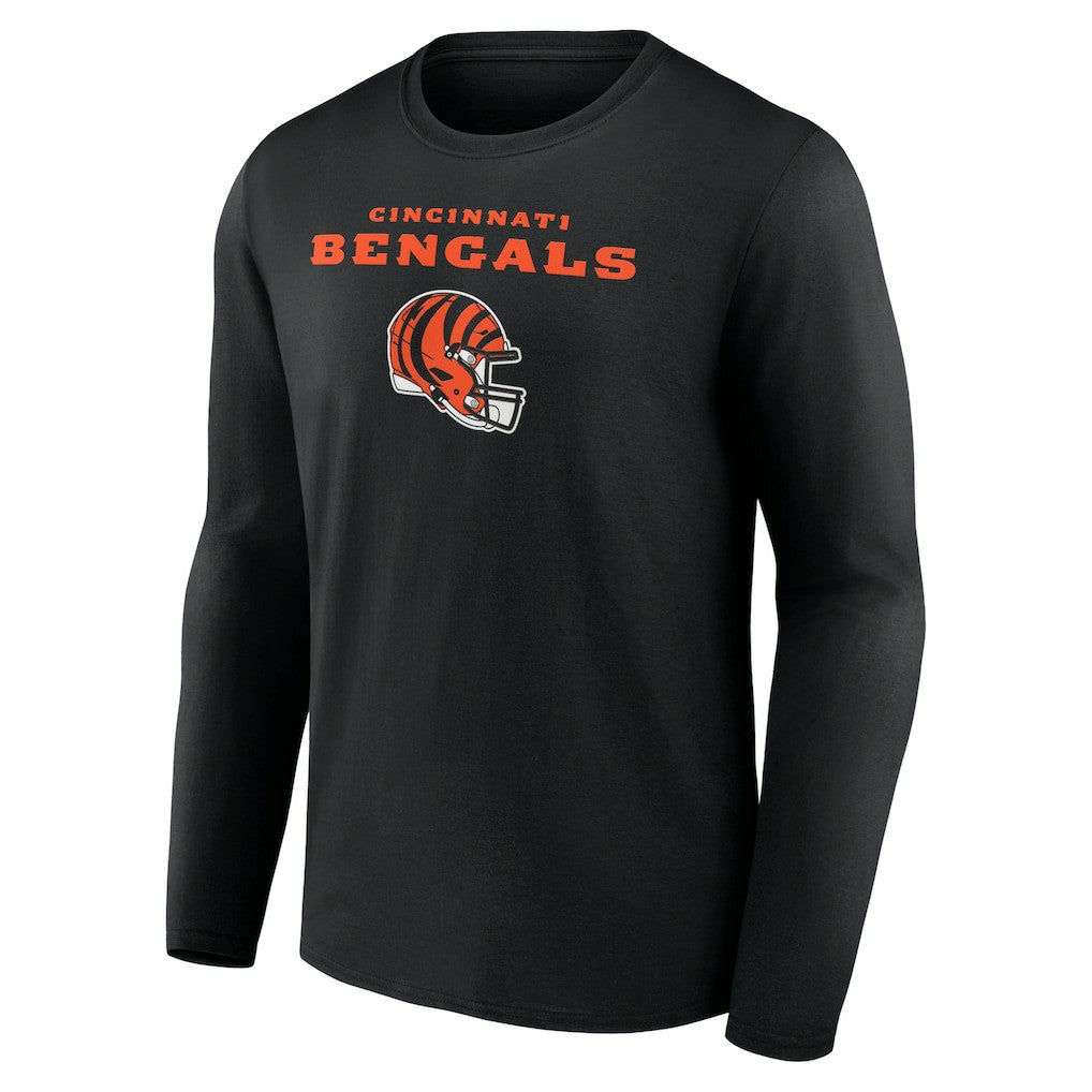 Cam Taylor-Britt Cincinnati Bengals Team Wordmark Player Name & Number Long Sleeve T-Shirt Black | NFL