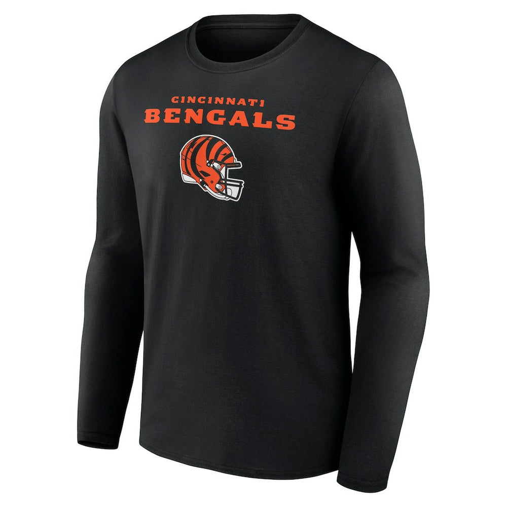 Cam Taylor-Britt Cincinnati Bengals Team Wordmark Player Name & Number Long Sleeve T-Shirt Black | NFL
