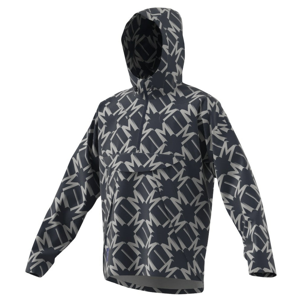 Manchester United 2024/25 Half-Zip Hoodie Windbreaker Jacket Charcoal | Adidas Sale