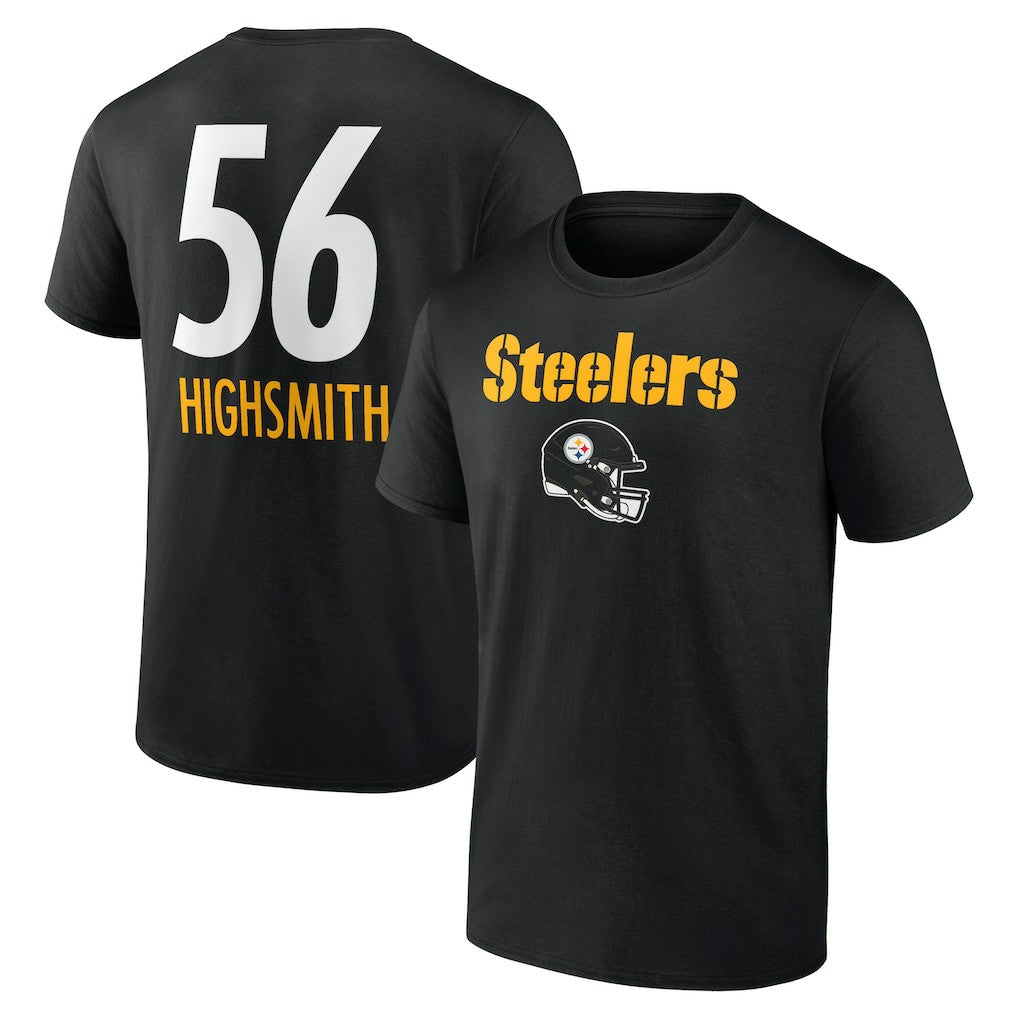 Alex Highsmith Pittsburgh Steelers Team Wordmark Player Name & Number T-Shirt Black | NFL