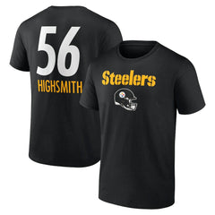 Alex Highsmith Pittsburgh Steelers Team Wordmark Player Name & Number T-Shirt Black | NFL
