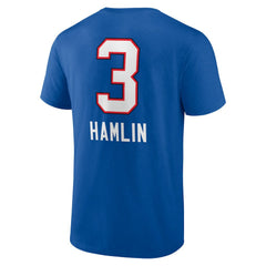 Damar Hamlin Buffalo Bills Team Wordmark Player Name & Number T-Shirt Royal | NFL