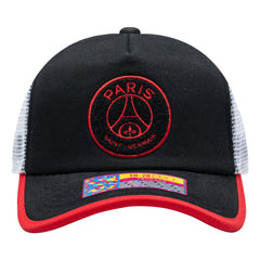 Paris Saint-Germain Unisex Strike One8th Trucker Adjustable Hat  Black - FIFA World CUP