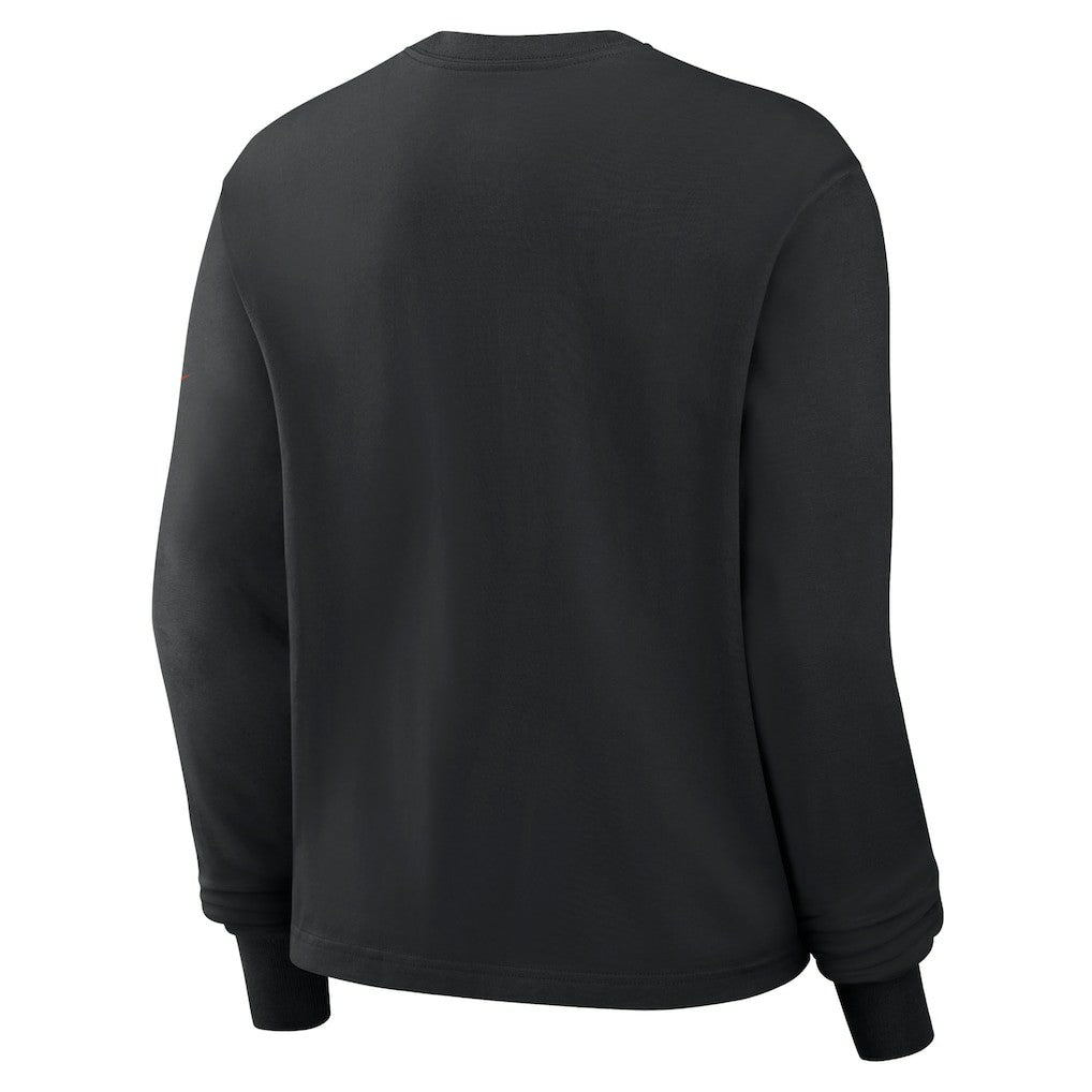 Cincinnati Bengals Women's Boxy Long Sleeve T-Shirt Black | Nike for Sale