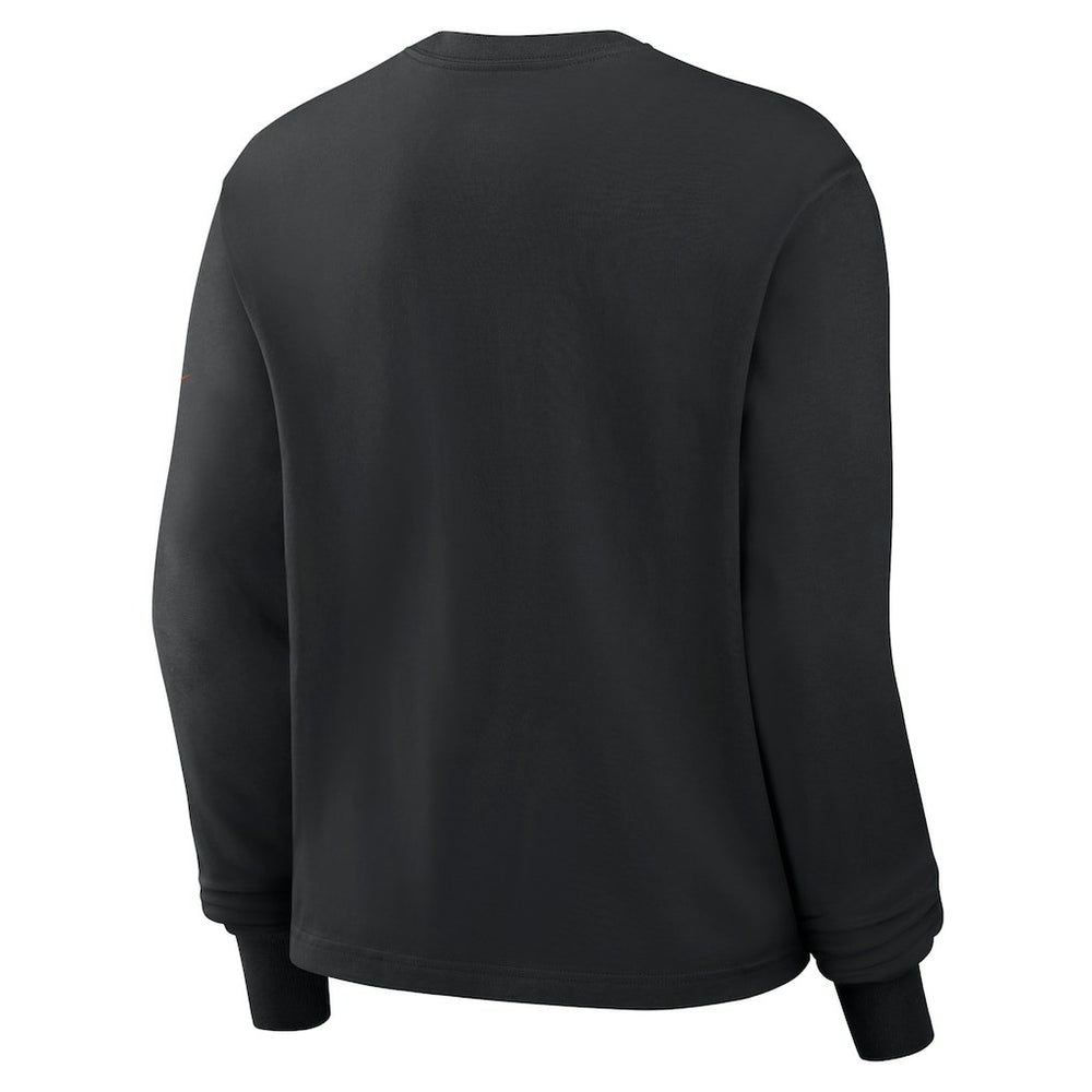 Cincinnati Bengals Women's Boxy Long Sleeve T-Shirt Black | Nike for Sale