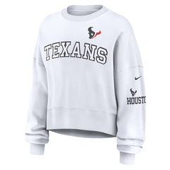Houston Texans Women's Oversized Pullover Sweatshirt White | Nike for Sale