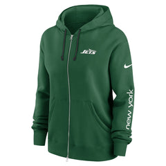 New York Jets Women's Phoenix Full-Zip Hoodie Green | Nike for Sale