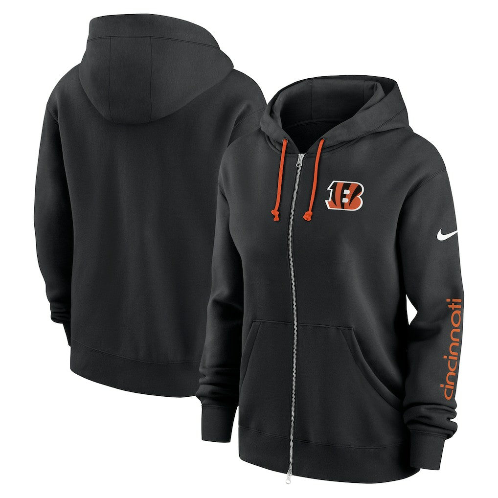 Cincinnati Bengals Women's Phoenix Full-Zip Hoodie Black | Nike for Sale