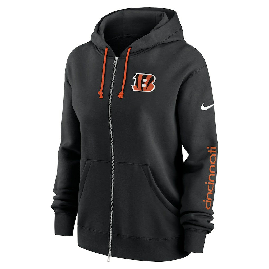 Cincinnati Bengals Women's Phoenix Full-Zip Hoodie Black | Nike for Sale