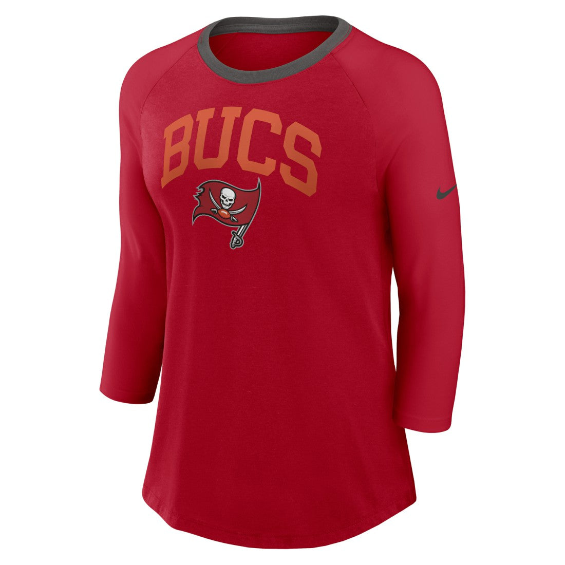 Tampa Bay Buccaneers Women's 3/4 Sleeve Raglan Fashion Top Red | Nike for Sale