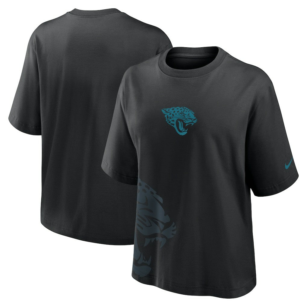 Jacksonville Jaguars Women's Boxy T-Shirt Black | Nike for Sale
