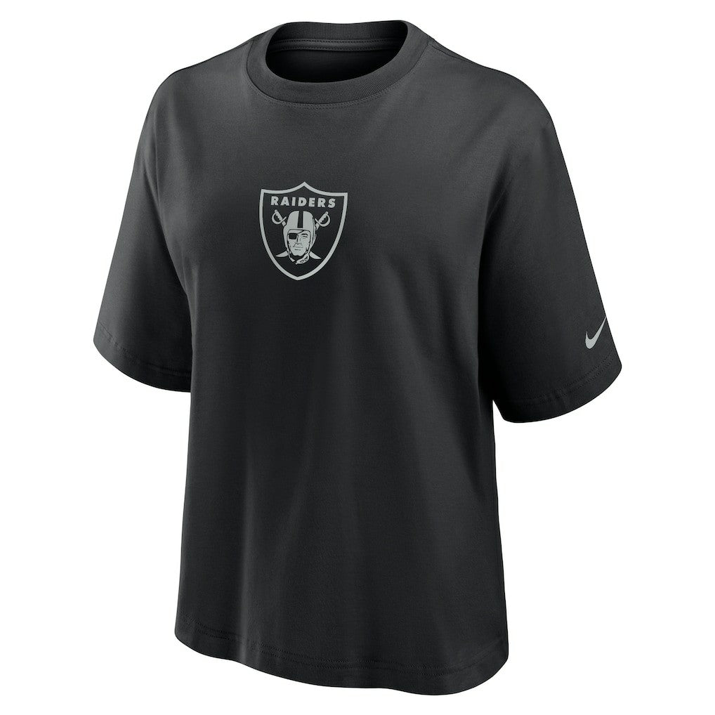 Las Vegas Raiders Women's Boxy T-Shirt Black | Nike for Sale