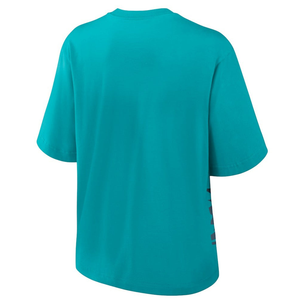 Miami Dolphins Women's Boxy T-Shirt Aqua | Nike for Sale