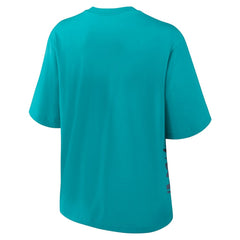 Miami Dolphins Women's Boxy T-Shirt Aqua | Nike for Sale